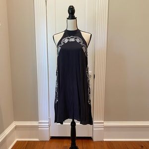 NWT Black embroidered dress - Size M